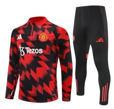 Dječji Manchester United Trenirka Komplet 2025/26 - 1-4 Zip Crvena Crna
