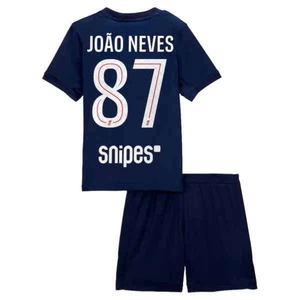 Dječji Paris Saint Germain João Neves 87 Nogometni Dresovi Domaći 2025/26 Dječji Paris Saint Germain João Neves 87 Nogometni Dresovi Domaći 2025/26