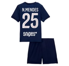 Dječji Paris Saint Germain N.Mendes 25 Nogometni Dresovi Domaći 2025/26