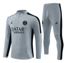 Dječji Paris Saint-Germain Trenirka Komplet 2023/24 - 1-4 Zip Siva