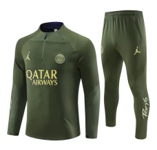 Dječji Paris Saint-Germain Trenirka Komplet 2023/24 - 1-4 Zip Zelena