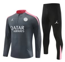 Dječji Paris Saint Germain Trenirka Komplet 2024/25 - 1-4 Zip Siva
