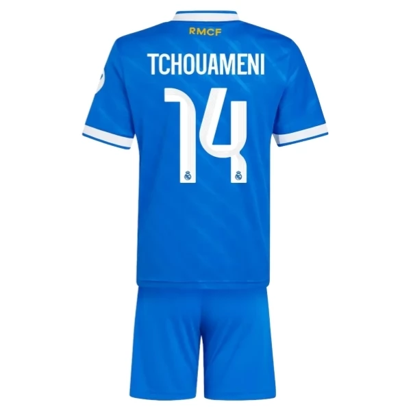 Dječji Real Madrid Tchouameni 14 Nogometni Dresovi Treći 2025/26 Dječji Real Madrid Tchouameni 14 Nogometni Dresovi Treći 2025/26