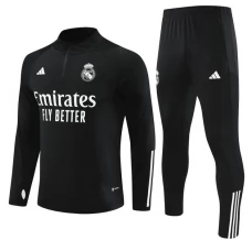 Dječji Real Madrid Trenirka Komplet 2023/24 - 1-4 Zip Crna