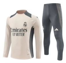 Dječji Real Madrid Trenirka Komplet 2024/25 - 1-4 Zip Bež