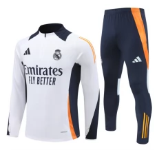 Dječji Real Madrid Trenirka Komplet 2024/25 - 1-4 Zip Bijela