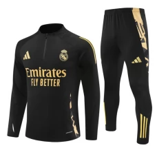 Dječji Real Madrid Trenirka Komplet 2024/25 - 1-4 Zip Crna Gold