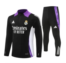 Dječji Real Madrid Trenirka Komplet 2024/25 - 1-4 Zip Crna Ljubičasta