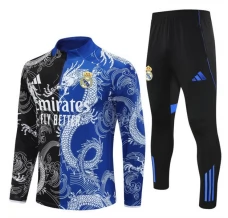Dječji Real Madrid Trenirka Komplet 2025/26 - 1-4 Zip Dragon Crna