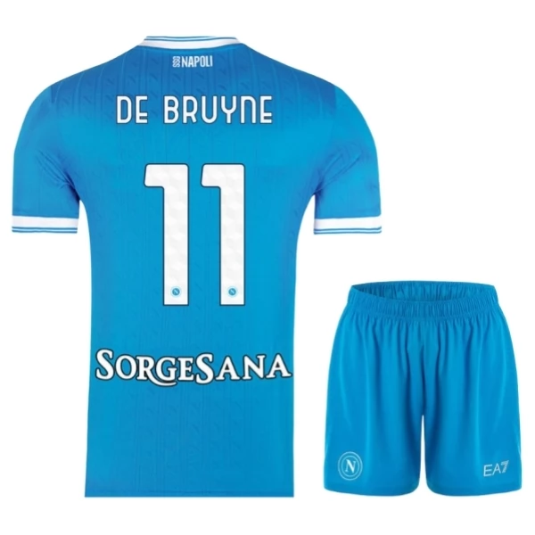 Dječji SSC Napoli De Bruyne 11 Nogometni Dresovi Domaći 2025/26 Dječji SSC Napoli De Bruyne 11 Nogometni Dresovi Domaći 2025/26