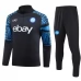 Dječji SSC Napoli Trenirka Komplet 2023/24 - 1-4 Zip Crna