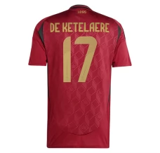 Euro 2024 Belgija De Ketelaere 17 Nogometni Dresovi Domaći