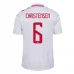 Euro 2024 Danska Christensen 6 Nogometni Dresovi Gostujući
