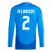 Euro 2024 Italija Di Lorenzo 2 Nogometni Dresovi Domaći Dugi Rukav
