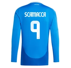 Euro 2024 Italija Scamacca 9 Nogometni Dresovi Domaći Dugi Rukav