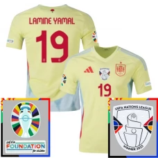 Euro 2024 Španjolska Lamine Yamal 19 Nogometni Dresovi Gostujući Patch Euro 2024 Španjolska Lamine Yamal 19 Nogometni Dresovi Gostujući Patch