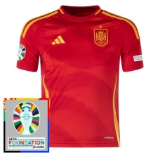 Euro 2024 Španjolska Nogometni Dresovi Domaći Patch