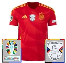 Euro 2024 Španjolska Nogometni Dresovi Domaći Patch