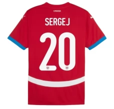 Euro 2024 Srbija Sergej 20 Nogometni Dresovi Domaći