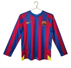 FC Barcelona Champions League Retro Domaći Dres 2005-06 Dugi Rukav