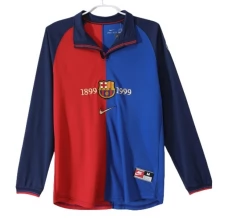 FC Barcelona Nogometni Dresovi Domaći Centenary Retro 1999-00 Dugi Rukav