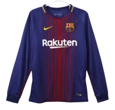 FC Barcelona Nogometni Dresovi Domaći Retro 2017-18 Dugi Rukav