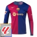 FC Barcelona Nogometni Dresovi Domaći With La Liga Patch 2024/25 Dugi Rukav