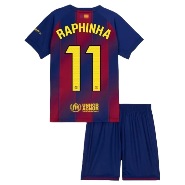FC Barcelona Raphinha 11 Dječji Domaći Nogometni Dresovi 2025/26 Komplet FC Barcelona Raphinha 11 Dječji Domaći Nogometni Dresovi 2025/26 Komplet