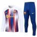 FC Barcelona Trenirka Komplet 2023/24 - 1-4 Zip Plava Crvena