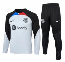 FC Barcelona Trenirka Komplet 2023/24 - 1-4 Zip Siva Crna