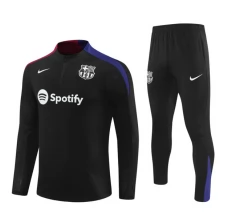 FC Barcelona Trenirka Komplet 2024/25 - 1-4 Zip Crna