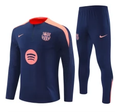 FC Barcelona Trenirka Komplet 2024/25 - 1-4 Zip Dark Plava