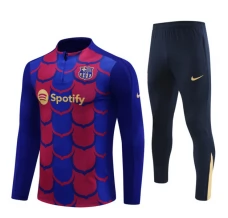FC Barcelona Trenirka Komplet 2024/25 - 1-4 Zip Plava