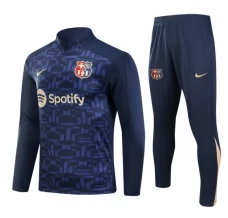 FC Barcelona Trenirka Komplet 2024/25 - 1-4 Zip Plava