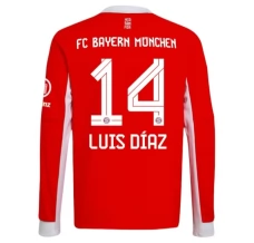 FC Bayern München Luis Díaz 14 Nogometni Dresovi Domaći 2025/26 Dugi Rukav