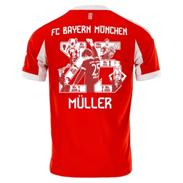 FC Bayern München Müller 25 Domaći Nogometni Dresovi Special Edition 2025/26 Komplet FC Bayern München Müller 25 Domaći Nogometni Dresovi Special Edition 2025/26 Komplet