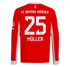 FC Bayern München Müller 25 Nogometni Dresovi Domaći 2025/26 Dugi Rukav