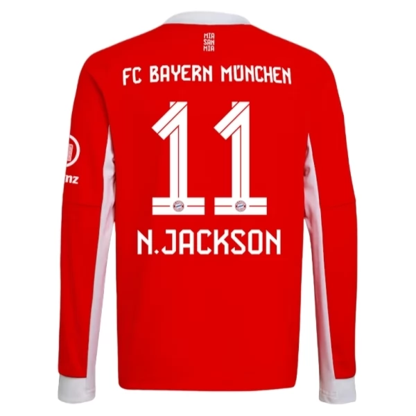 FC Bayern München N.Jackson 11 Domaći Nogometni Dresovi 2025/26 Dugi Rukav Komplet FC Bayern München N.Jackson 11 Domaći Nogometni Dresovi 2025/26 Dugi Rukav Komplet