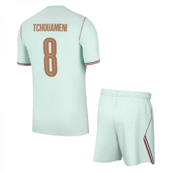 Francuska Tchouameni 8 Dječji Gostujući Kit Svjetsko Prvenstvo 2026 Francuska Tchouameni 8 Dječji Gostujući Kit Svjetsko Prvenstvo 2026