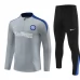 Inter Milan Trenirka Komplet 2024/25 - 1-4 Zip Siva