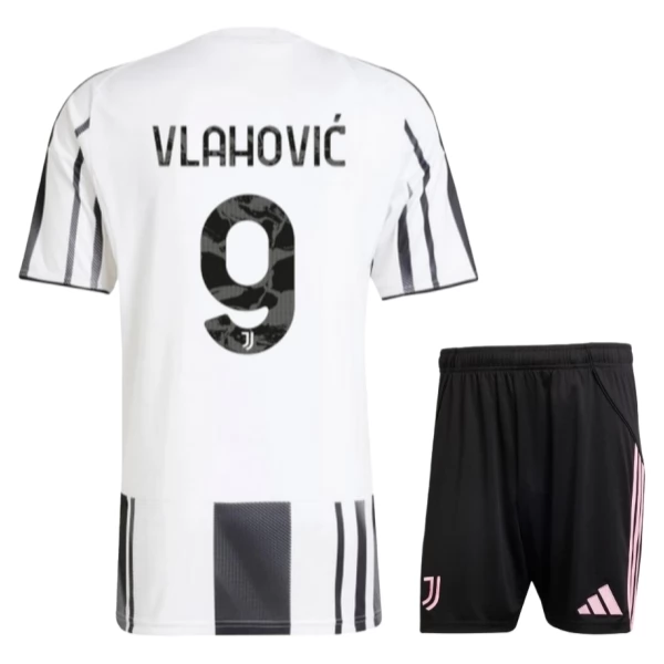 Juventus Vlahović 9 Dječji Domaći Nogometni Dresovi 2025/26 Komplet Juventus Vlahović 9 Dječji Domaći Nogometni Dresovi 2025/26 Komplet