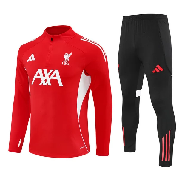 Liverpool Dječji Trenirka za Trening Komplet 2025/26 - 1-4 Zip Crvena Liverpool Dječji Trenirka za Trening Komplet 2025/26 - 1-4 Zip Crvena