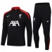 Liverpool Trenirka Komplet 2024/25 - 1-4 Zip Crna