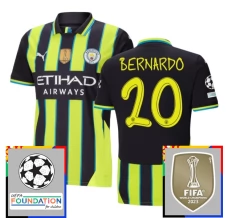 Manchester City Bernardo 20 Nogometni Dresovi Gostujući Champions League With Patch 2024/25