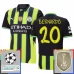Manchester City Bernardo 20 Nogometni Dresovi Gostujući Champions League With Patch 2024/25