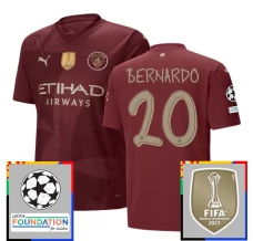 Manchester City Bernardo 20 Nogometni Dresovi Treći Champions League With Patch 2024/25