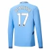 Manchester City De Bruyne 17 Nogometni Dresovi Domaći 2024/25 Dugi Rukav