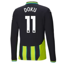 Manchester City Doku 11 Nogometni Dresovi Gostujući 2024/25 Dugi Rukav