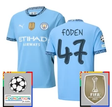 Manchester City Foden 47 Nogometni Dresovi Domaći Champions League With Patch 2024/25