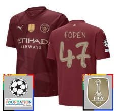 Manchester City Foden 47 Nogometni Dresovi Treći Champions League With Patch 2024/25